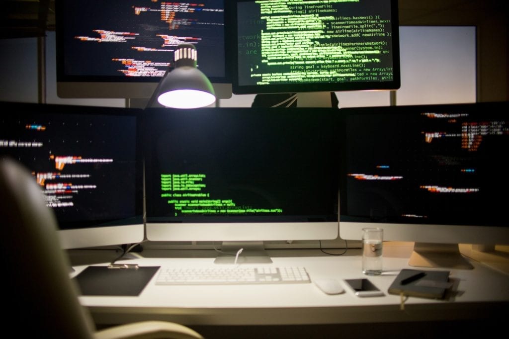 Workplace of Software Developer